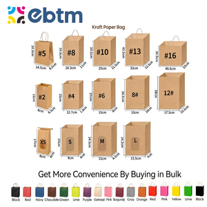 Borsa Shopping di Lusso Ecologica in Carta Kraft Spessa Artistica con Manici, Personalizzata con Colori e Logo, Vendita all'Ingrosso - Product Image 2