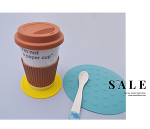 Posavasos Redondos de PVC con Logotipo Impreso, Diseño Personalizado, de Silicona, para Bebidas, Hogar, Oficina, Bares y Regalos Promocionales - Product Image 4