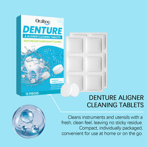 ORALHOE <strong>Effervescent</strong> Denture Cleaning <strong>Tablets</strong> Model OR-A04-0466-01 <strong>Oral</strong> Hygiene Care Removes Impurities Cleans Dead Corners - Product Image 6