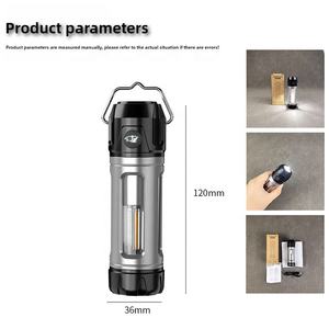 Lanterne de camping LED d'extérieur et lampe de poche multi-<span class=keywords><strong>outil</strong></span> avec charge USB luminosité réglable et base magnétique caractéristique étanche - Product Image 2