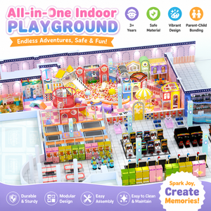 Fits Various Space Sizes Custom Layout <b>Indoor</b> Playground Soft Play with <b>Slide</b> for Business - Product Image 1