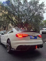 Diffuseur arrière en fibre de carbone et feu stop LED pour Audi A4 B9 B9.5 S4 Sline, nouvelle visibilité et style améliorés