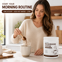 Mélange de champignons fonctionnels en pot de 300g, marque distributeur, 10g par portion, supplément de café aux champignons pour le bien-être quotidien