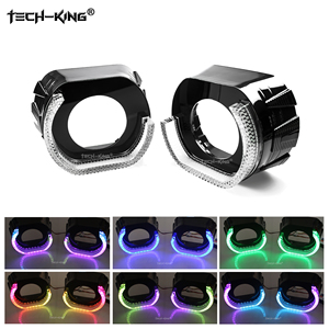 Mới phổ quát 3.0 inch 5D pha lê mắt thiên thần đèn màu vàng và trắng hai màu L loại mắt thiên thần ma thuật Ngựa chạy ngày ánh sáng - Product Image 2