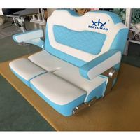 Chaise de yacht double de luxe pour mobilier marin avec éponge à haute résilience pour pont de bateau et embarcation