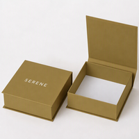 Boîte cadeau rigide pliable sur mesure en matériaux recyclés avec impression UV sélective, directement de l'usine, pour l'emballage de produits des petites entreprises