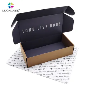 Recyclable customised perfume folding kraft brown mail black advertising paper boxes package delivery boxing for packiging