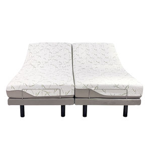 Bölünmüş kral ikiz XL tam kraliçe masaj kafa ayak elektrikli ayarlanabilir yatak tabanı ile yatak - Product Image 4