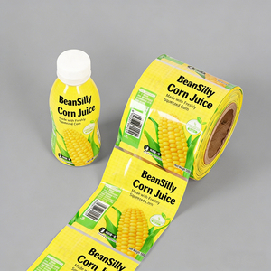 Étiquettes personnalisées en plastique pour bouteilles de bière, d'eau et de boissons, emballage personnalisé avec logo, <span class=keywords><strong>film</strong></span> rétractable PVC PET en rouleau - Product Image 5