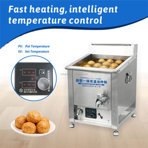 Friteuse à gaz Hansu 10L professionnelle de table en acier inoxydable pour restaurant - Product Image 5