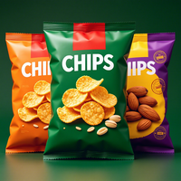 100g 250g 500g 1kg 12 OZ Gedroogd fruit, gelaagde aardappelchips, gedroogd fruit, cashewnoten, snack, zak met vlakke bodem en ritssluiting