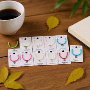 Pulsera Elástica de Cuentas de Acero Inoxidable Angelina, Juego de 12 Piezas, Estilo Lindo Unisex, Joyería de Moda, Regalo - Product Image 2