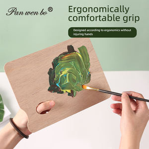 Fournitures d'art <span class=keywords><strong>Palette</strong></span> carrée en bois <span class=keywords><strong>Dessin</strong></span> d'art <span class=keywords><strong>Palette</strong></span> <span class=keywords><strong>de</strong></span> <span class=keywords><strong>peinture</strong></span> Plateau <span class=keywords><strong>Palette</strong></span> <span class=keywords><strong>de</strong></span> couleurs d'étudiant pour aquarelle à l'huile - Product Image 5