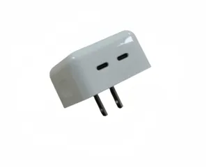 Điện thoại di động nhanh AU/UK/USA kép USB Loại C QC3.0/35W gan tường sạc có thể gập lại cắm du lịch Adapter