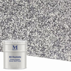 Pittura Murale Esterna 5D Realistica Anti-Umidità Effetto Pietra Naturale, Vernice Murale Esterna Anti-Muffa con Texture Effetto Pietra - Product Image 3