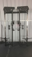 Dinuo Nouvelle Version Rack de Squat Mural Pliable et Cage à Câbles |   Rack de musculation compact pour salle de sport à domicile