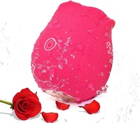 Rosen-Silikon-Vibrator für Frauen mit Klitoris-Saugfunktion und Brustwarzen-Stimulator, Erotikspielzeug im Großhandel, Weiblicher Masturbator