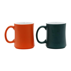 Taza de cerámica Zibo, taza de porcelana blanca de gran capacidad, color sólido, para uso doméstico, para parejas, para el desayuno - Product Image 4