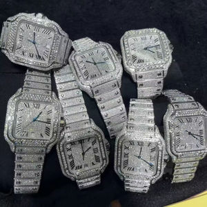 Nouvelle montre mécanique automatique pour homme en moissanite personnalisée 2026, mouvement automatique, marque de montres de luxe, montre de créateur pour homme et femme - Product Image 1