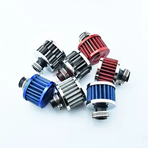 12mm Mini Size Universal Aluminium öl kalt rot blau silber Ansaug filter für Auto Modifikation Luftfilter