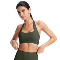 Soutien-gorge de sport respirant transfrontalier pour femme, style licou, pour le yoga estival, avec rembourrage intégré et dos sexy – Soutien-gorge de sport taille moyenne