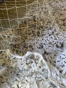 Base en nylon <span class=keywords><strong>blanc</strong></span> durable pour filets de <span class=keywords><strong>camouflage</strong></span> de <span class=keywords><strong>3x6</strong></span> m - Product Image 3