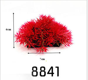 Plantes aquatiques artificielles écologiques en plastique de Guangzhou, aménagement paysager d'aquarium, ornementales, aiguilles de pin courtes, base, petite herbe - Product Image 5