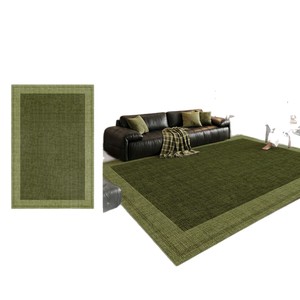 Jinlin Vintage Style Area Rug Geometric Pattern 8mm-10mm Loop Velvet Washable Living Room Full Coverage Sofa Coffee Table Rug - Product Image 5