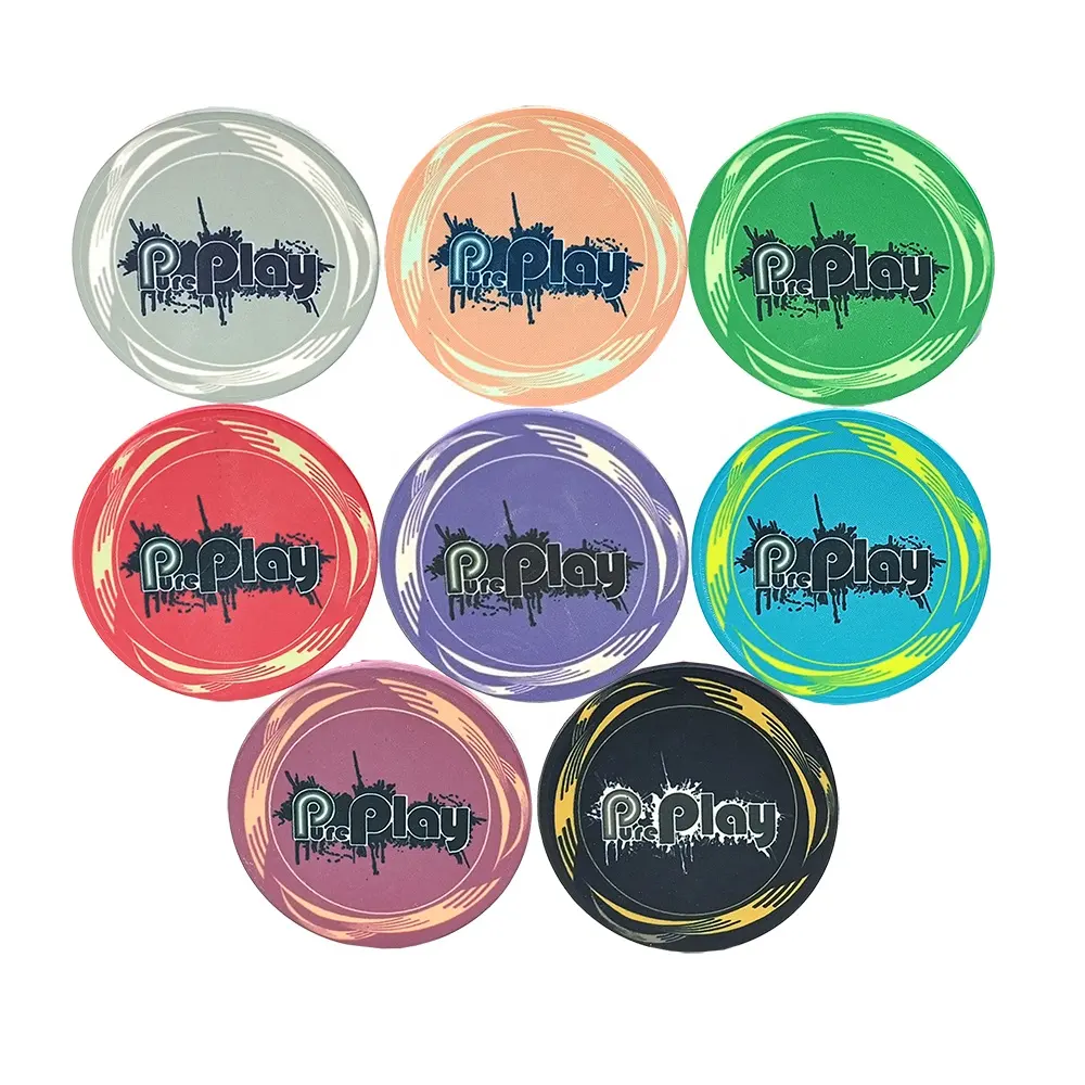 Free design 39mm fichas de poker chips 10g custom pureplay or other logo custom from kaile fabrica wholesale for casino