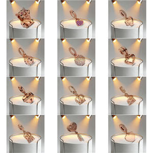 <span class=keywords><strong>Collar</strong></span> Tejido DIY de Plata 925 con Logotipo Original - Patrón de Estrella Rosa y Estrella de Cinco Puntas - León, Conejo, Estrella de Mar, Libélula - Product Image 1