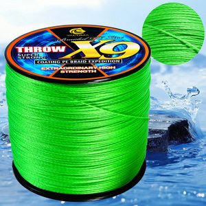YACUMA OEM/ODM 300M/500M X9 Ligne <span class=keywords><strong>de</strong></span> <span class=keywords><strong>pêche</strong></span> tressée flottante verte <span class=keywords><strong>invisible</strong></span> durable légère multifilament PE pour rivière et lac - Product Image 3