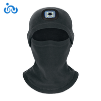Masque facial chaud et coupe-vent pour sports d'hiver LED éclairage électronique cagoule couvre-chef vente en gros d'usine