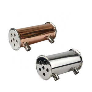 คอนเดนเซอร์แบบรีฟลักซ์ชนิด Tri Clamp ขนาด 2 นิ้ว x 200 มม. พร้อมตัวแยกกากแบบ Shotgun สำหรับเครื่องกลั่น Moonshine จำนวน 7 ชิ้น ท่อในขนาด <span class=keywords><strong>1</strong></span>/2 นิ้ว FNPT สำหรับน้ำเย็น - Product Image 3