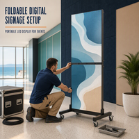 Afficheur LED mobile P2.5, signalisation numérique pliable, 4K HDR10, écran avec garantie de 2 ans
