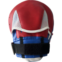 Haute qualité personnalisé Sanda boxe et Taekwondo cuir main pied cible enfants adultes chaperon coups de pied cible avec Logo personnalisé