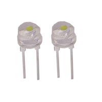 Lampe LED personnalisée 8 mm pour chapeau de paille, 0,5 W, grande diode LED SMT transparente couleur plombée, éclairage blanc naturel/chaud/froid, IRC 80, garantie 3 ans