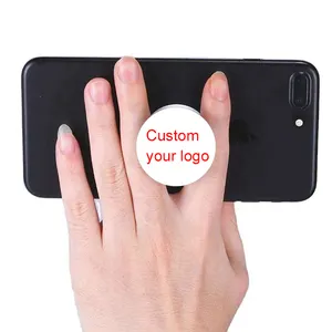 Hot selling custom logo 360 degree poppings phone socket flexible phone holder for cellphone mount