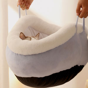 Lit rond pour chat, panier de couchage Super doux, pour dormir, petit tapis, de maison, accessoires pour produits des animaux de compagnie, en solde, hiver - Product Image 5