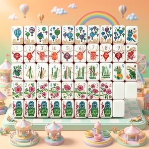 Mahjong Acrílico de Lujo Tallado de 7 Capas, Patrón Personalizado Walk With Me, 160 Piezas de Mahjong Americano - Product Image 2