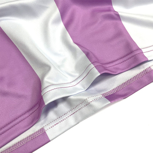 Classic Striped Retro Soccer Jersey Custom <b>Patchwork</b> Embroidered Logo Breathable Oversized Polyester Sports Soccer <b>Shirt</b> - Product Image 5