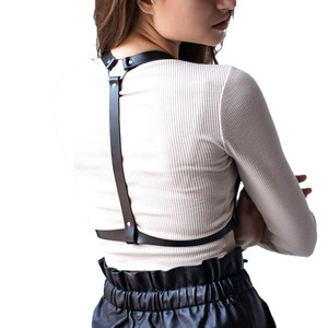 ชุดชั้นในหนังเซ็กซี่สีดำสายปรับได้ชุดผู้ใหญ่สุดโรแมนติก - Product Image 4
