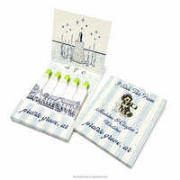 Boîtes d'allumettes en bois personnalisées avec impression de logo, écologiques, pour cadeaux de mariage et événements festifs