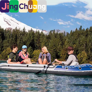 Jingchuang68324 Bote Inflable para 4 Personas, <span class=keywords><strong>Kayak</strong></span> de Recreo - Product Image 4