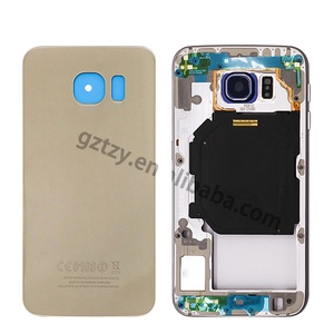 Trung Đầy Đủ Khung Cover Quay Lại Nhà Ở Cho Samsung Galaxy S6 <span class=keywords><strong>G925</strong></span> G925A G925F G925S S6 Cạnh <span class=keywords><strong>G920</strong></span> S6edge Cộng Với G928Housing - Product Image 1