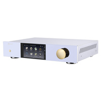 Lecteur audio Hi-Fi Eweat DMP60 en aluminium argenté avec écran rétro, entrée USB, sortie HD silencieuse - Fabriqué dans le Guangdong, en stock