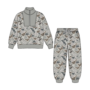 Ensemble de vêtements de chasse camouflage pour garçons, vêtements assortis pour enfants, tenues d'automne pour enfants - Product Image 2