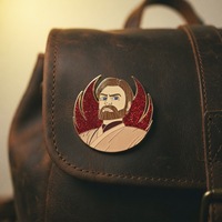 Badge en métal émaillé personnalisé avec logo, épingles décoratives pour vêtements, style jersey tendance