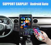 Qualcomm 13.6 ''écran tactile Android Auto Radio GPS Navigation Carplay lecteur multimédia de voiture pour Jeep Wrangler tableau de bord 1 an