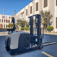 Chariot élévateur contrepoids électrique compact 1500 kg pour opérations d'entrepôt