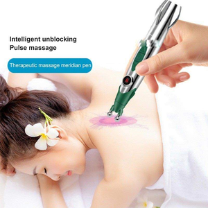Pena Akupunktur 3 in 1 Grosir Pabrik, Terapi Energi Meridian, Pena Pijat Penyembuh, Alat Pereda Nyeri, Lampu Kerja Pijat - Product Image 2